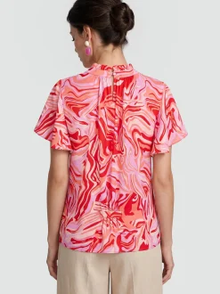 Usha Damen Bluse in rot