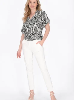Usha Damen Bluse in schwarz