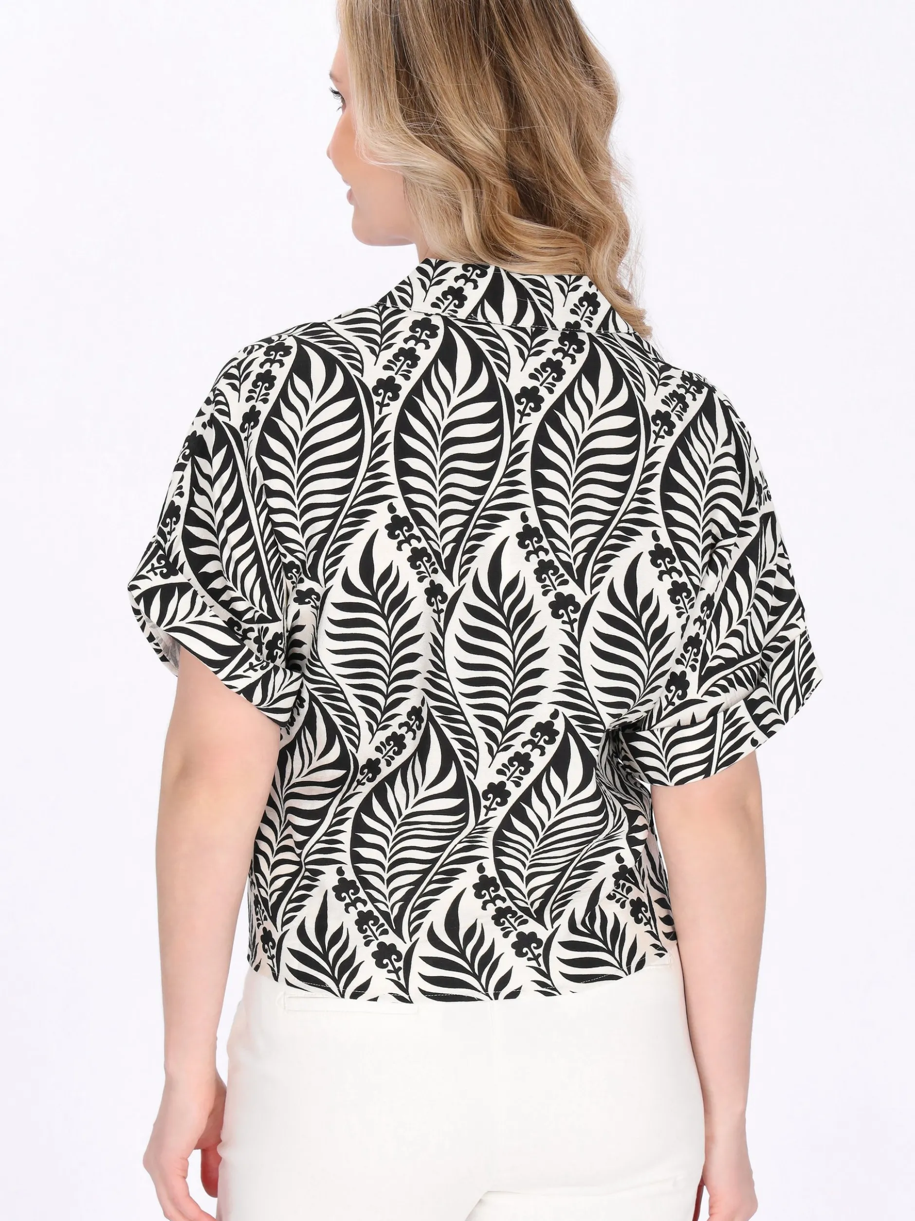 Usha Damen Bluse in schwarz