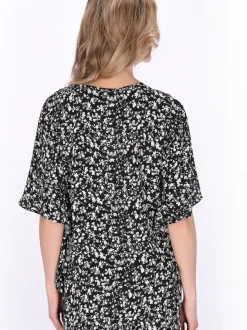 Usha Damen Bluse in schwarz