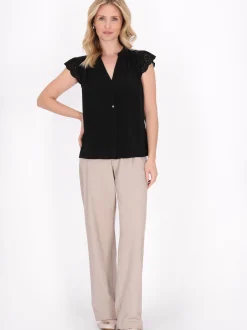 Usha Damen Bluse in schwarz