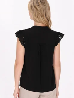Usha Damen Bluse in schwarz