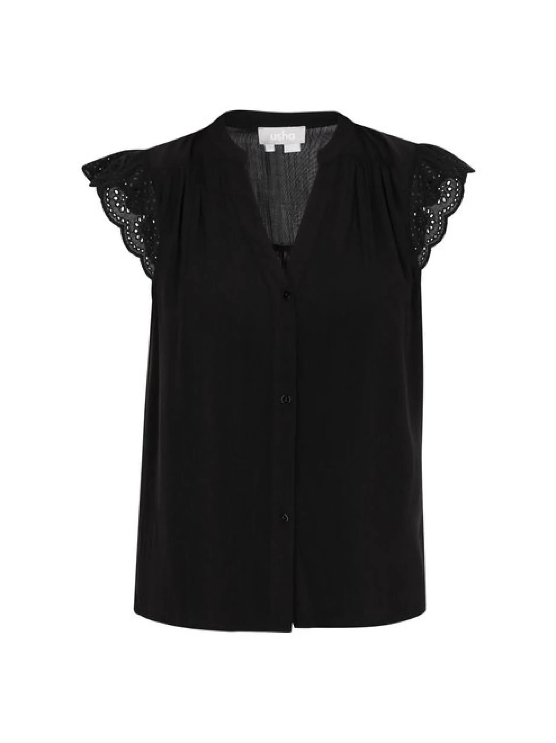 Usha Damen Bluse in schwarz