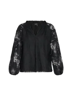 Usha Damen Bluse in schwarz