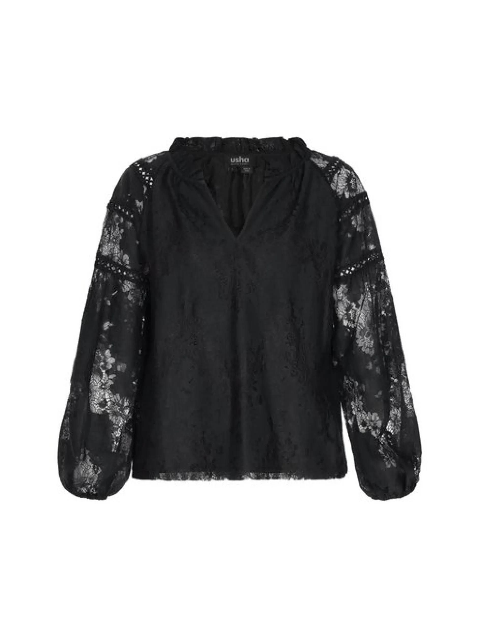 Usha Damen Bluse in schwarz