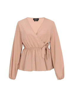 Usha Damen Bluse in taupe