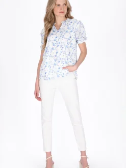 Usha Damen Bluse in weiß