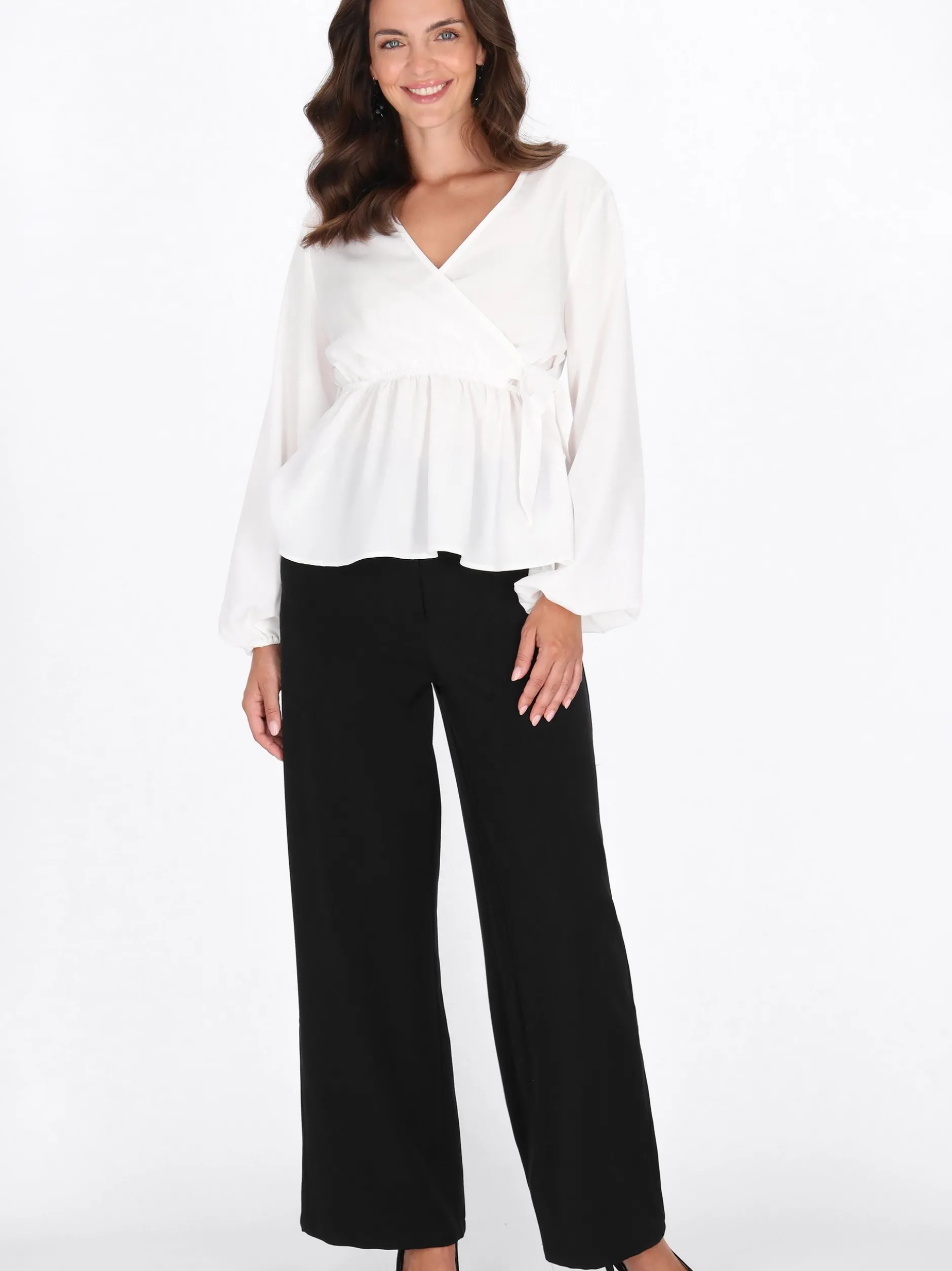 Usha Damen Bluse in weiß