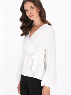 Usha Damen Bluse in weiß