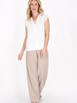 Usha Damen Bluse in weiß