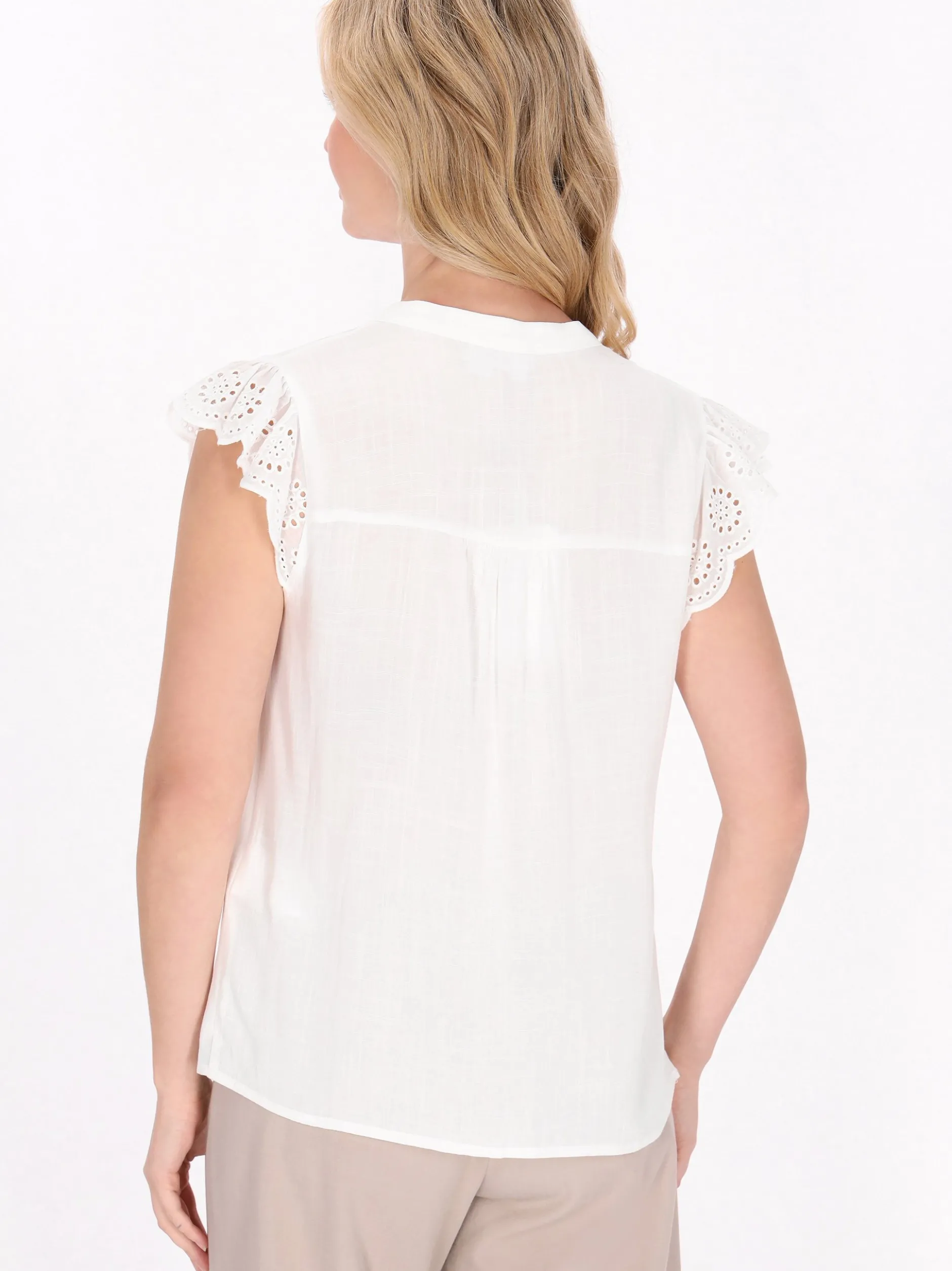 Usha Damen Bluse in weiß