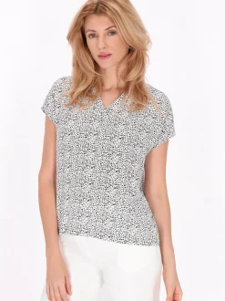 Usha Damen Bluse in weiß