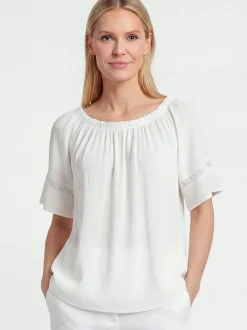 Usha Damen Bluse in weiß