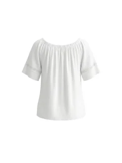 Usha Damen Bluse in weiß
