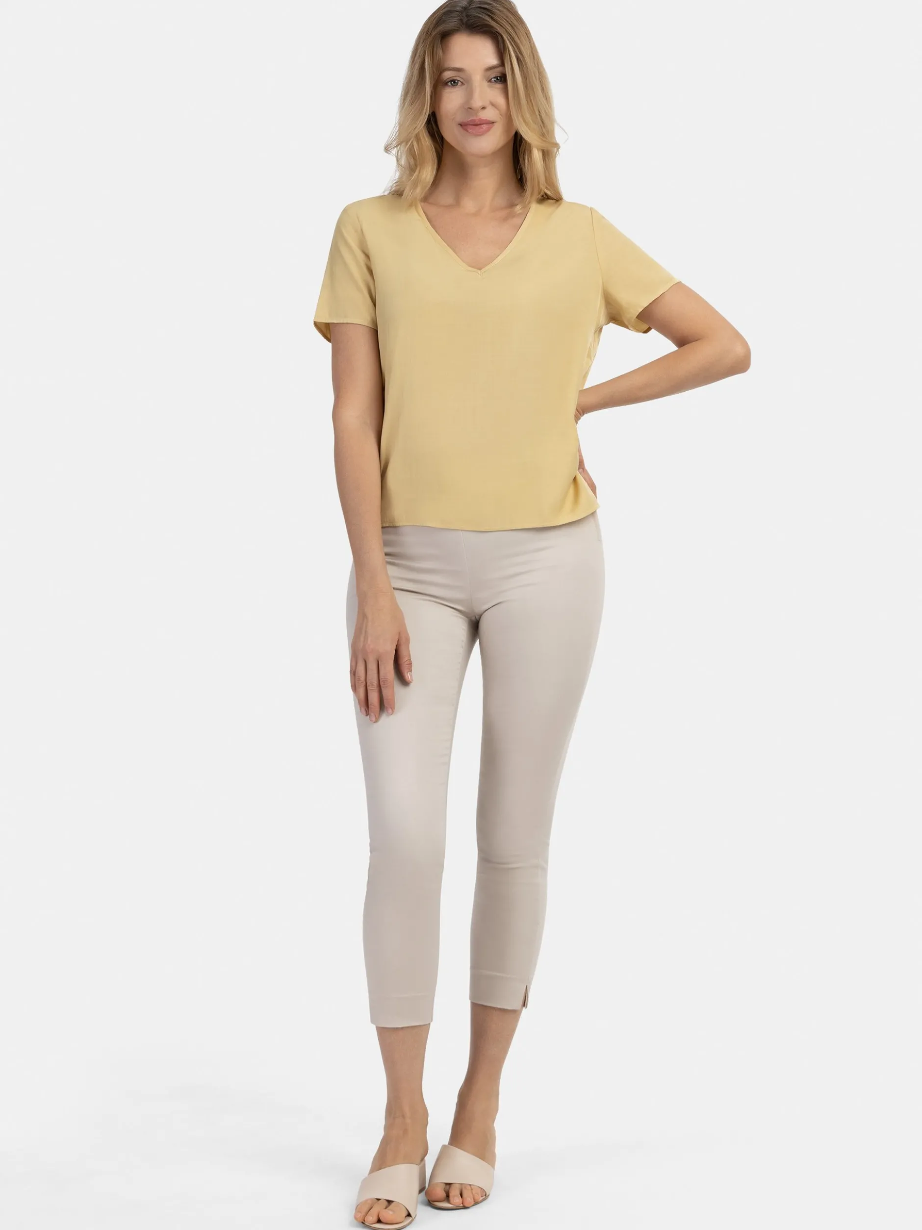 Usha Damen Blusenshirt in gelb