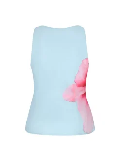 Usha Damen Blusentop in hellblau