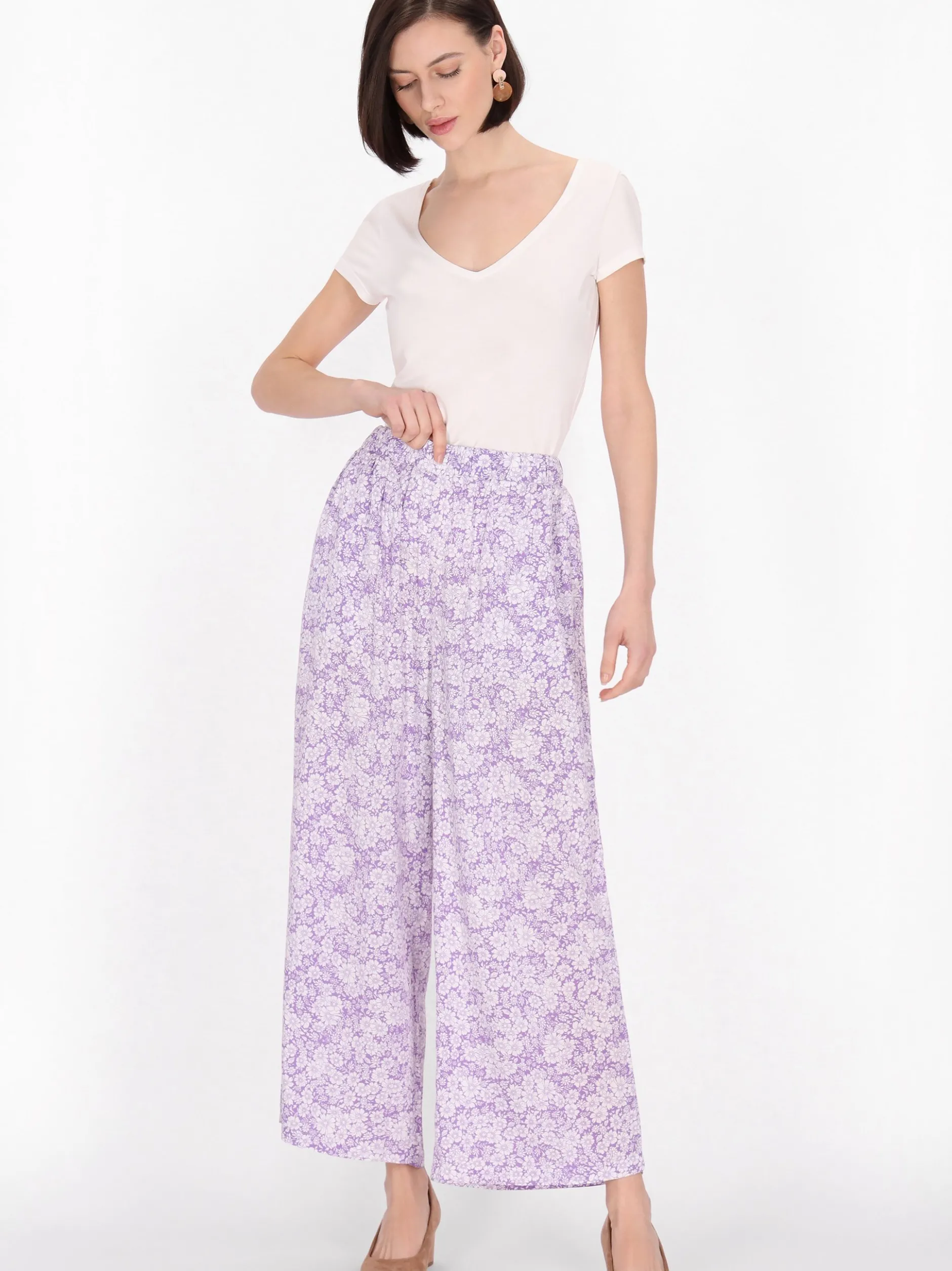 Usha Damen Hose in lila