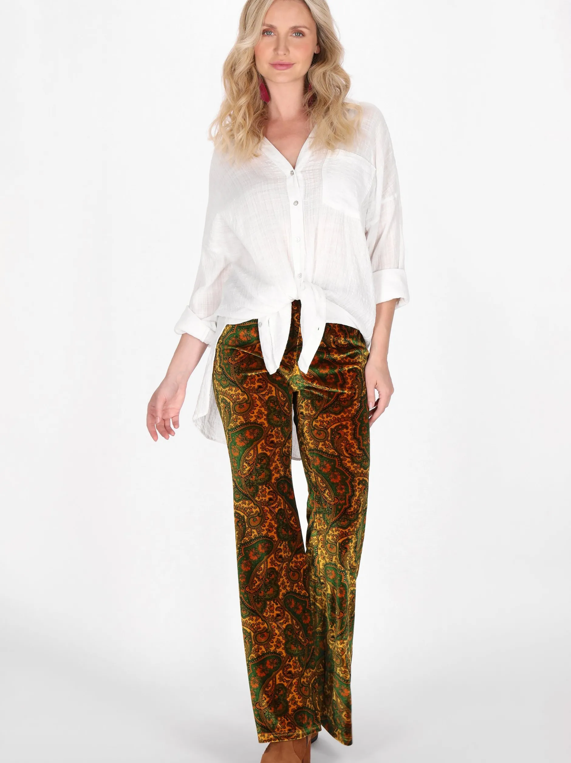 Usha Damen Hose in mehrfarbig