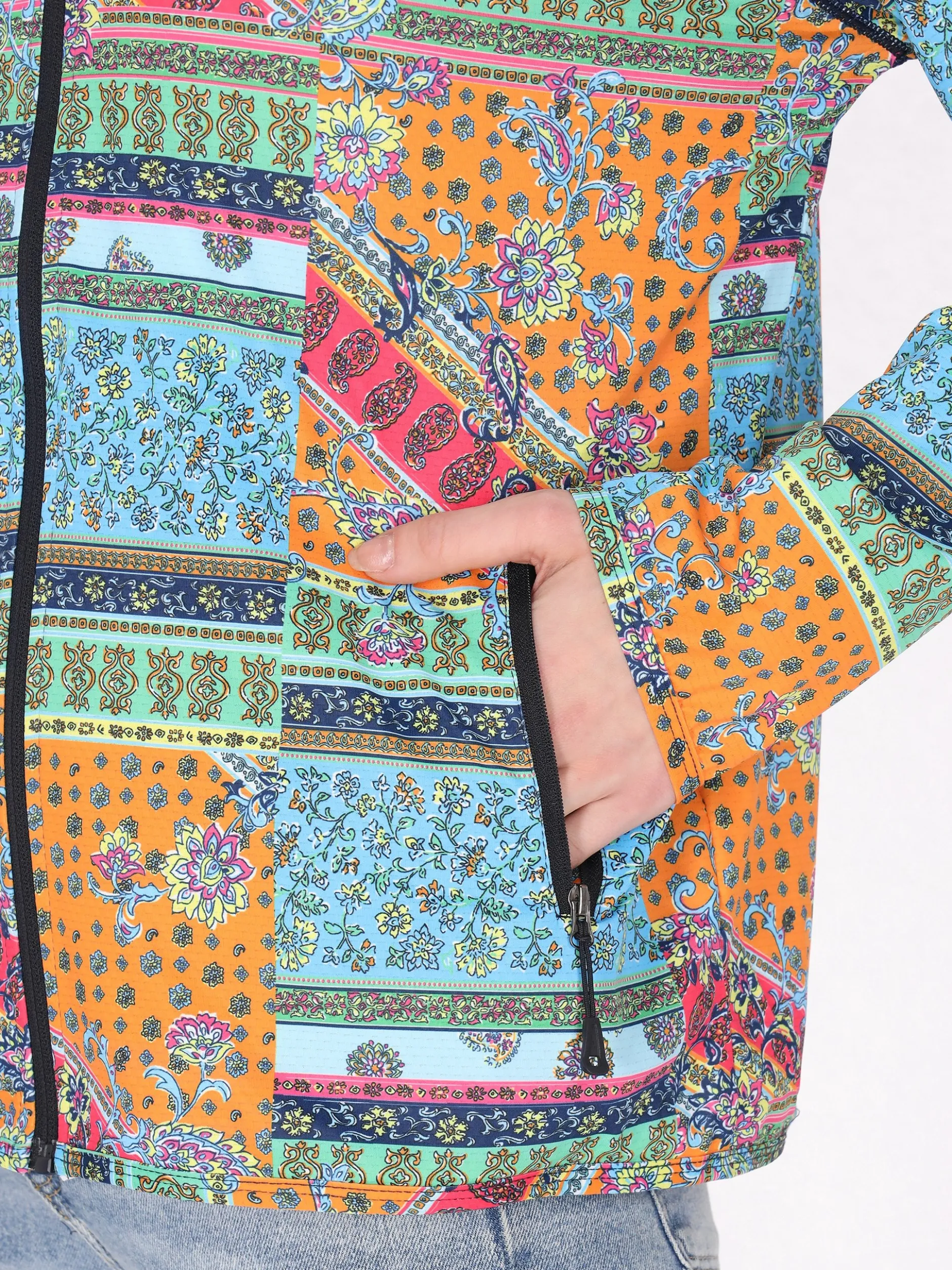 Usha Damen Jacke in orange