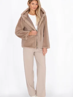 Usha Damen Jacke in taupe