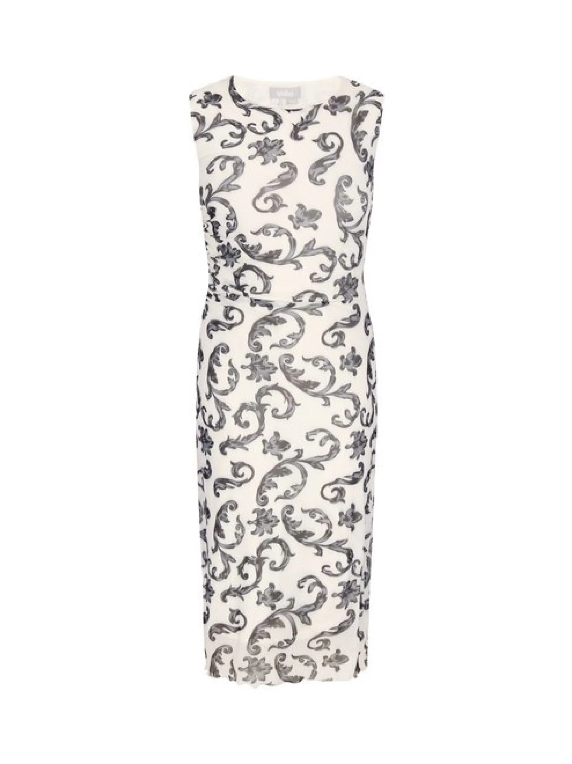Usha Damen Kleid in beige - Ausschnitt: Rundhals