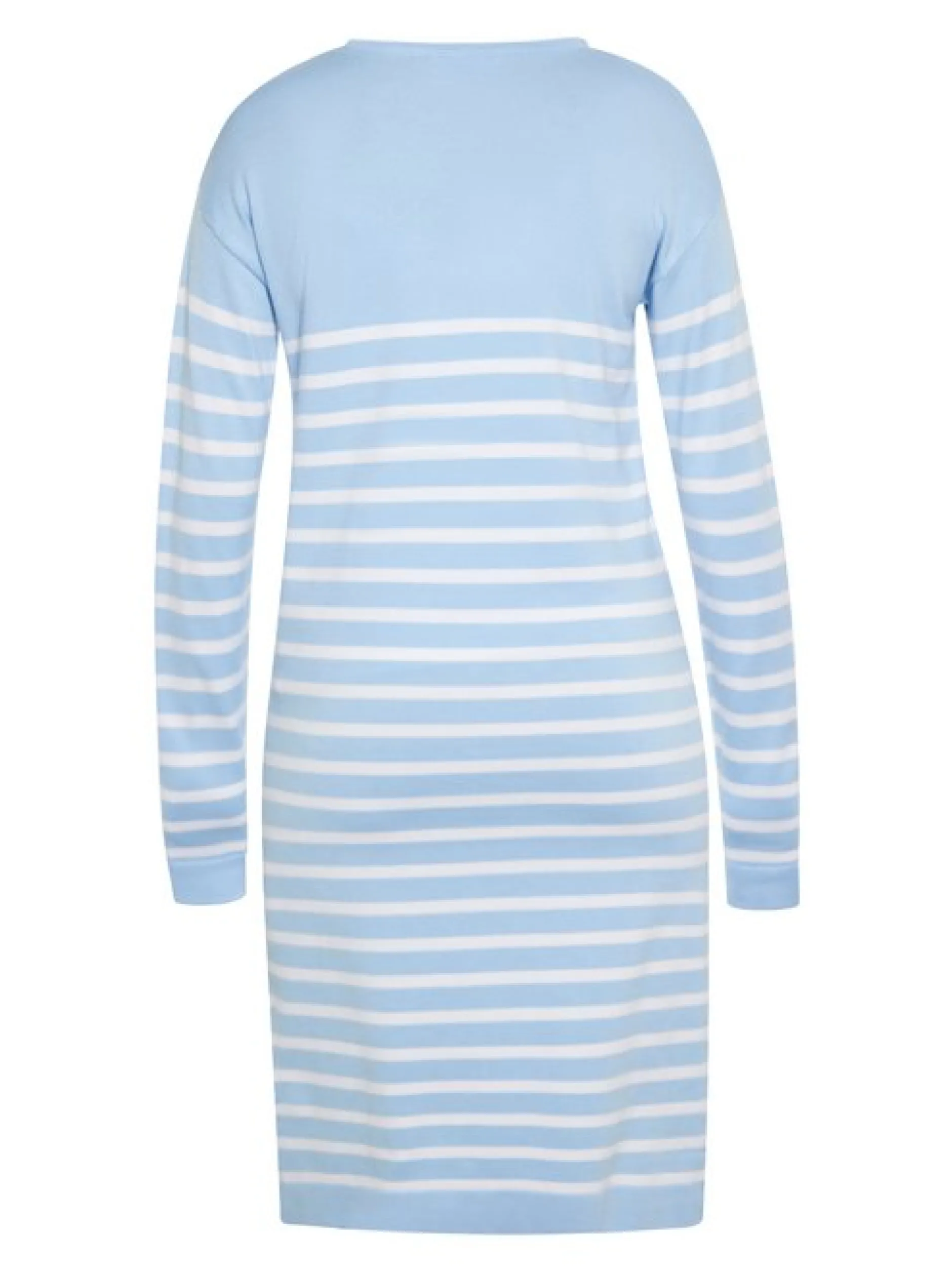 Usha Damen Kleid in blau - Ausschnitt: Rundhals