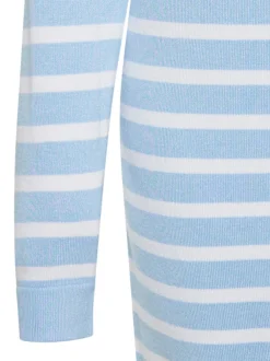 Usha Damen Kleid in blau - Ausschnitt: Rundhals