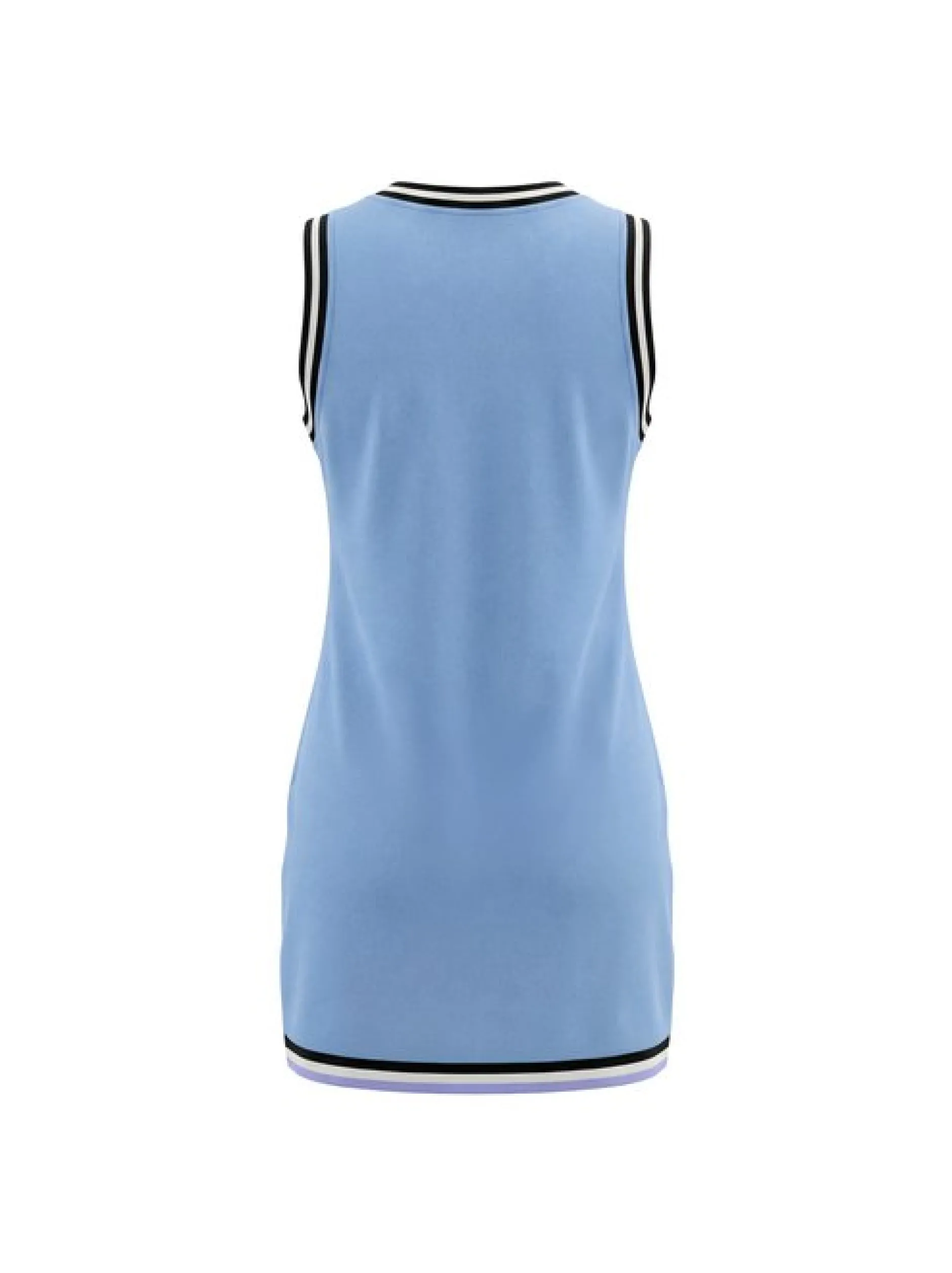 Usha Damen Kleid in blau - Länge: mittel
