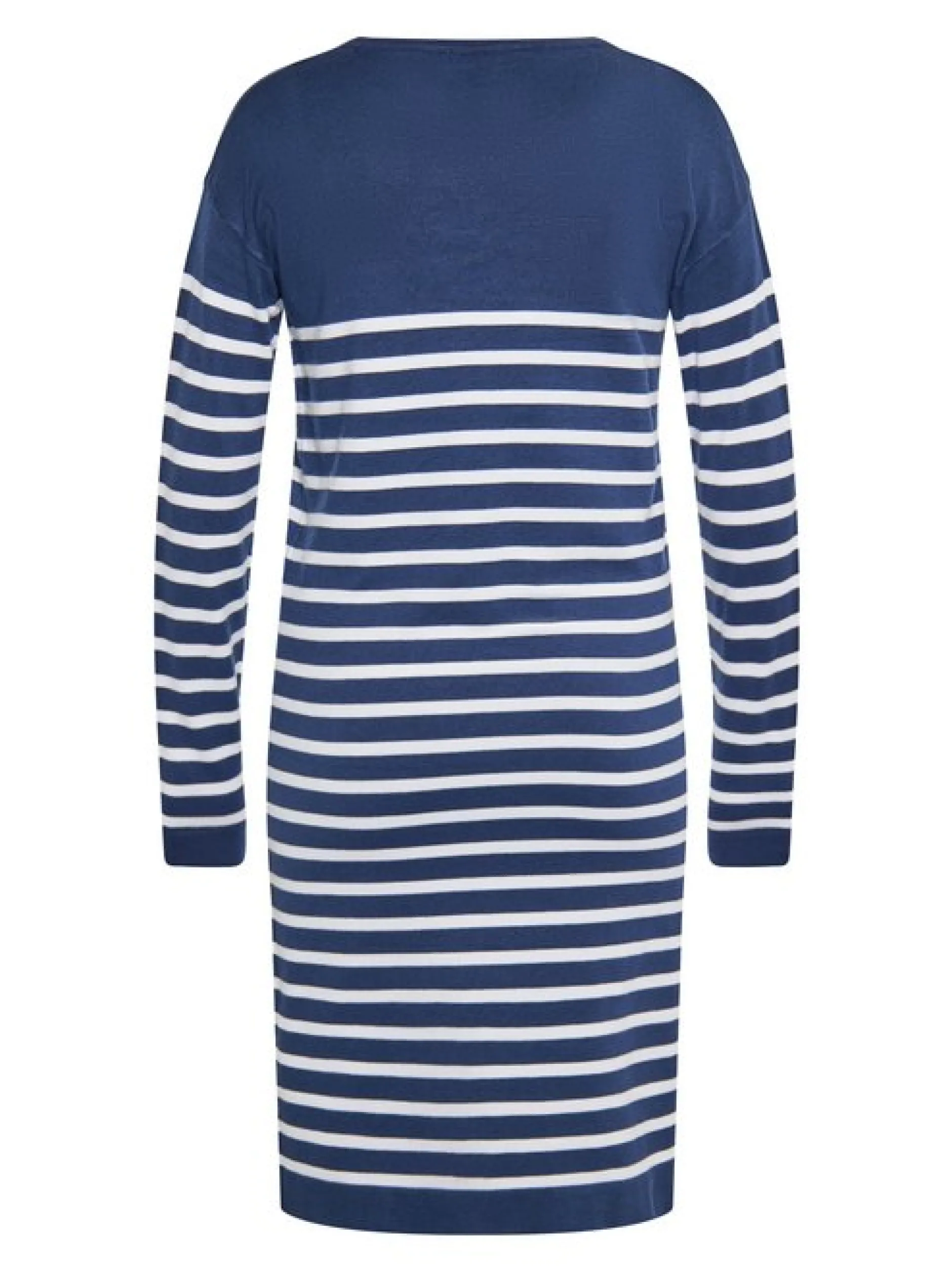 Usha Damen Kleid in marine - Ausschnitt: Rundhals