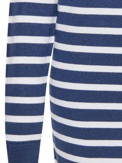 Usha Damen Kleid in marine - Ausschnitt: Rundhals