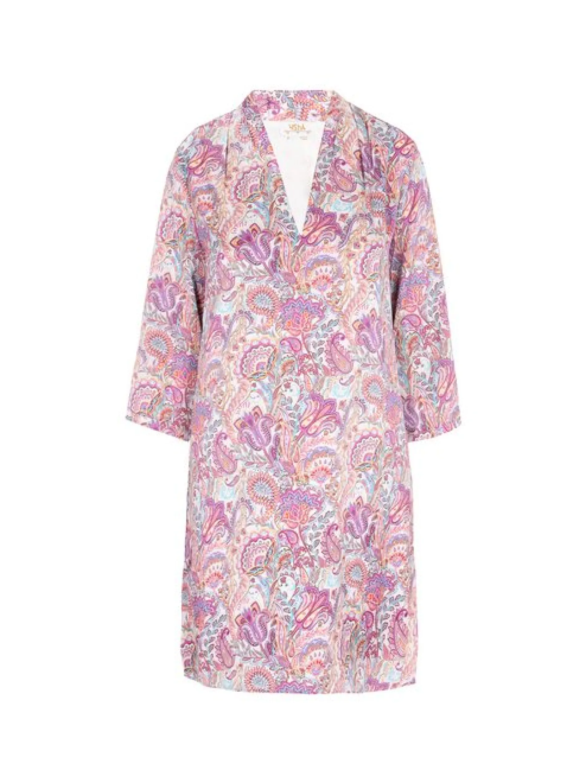 Usha Damen Kleid in mehrfarbig - Länge: mittel