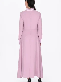 Usha Damen Kleid in purple - Länge: mittel