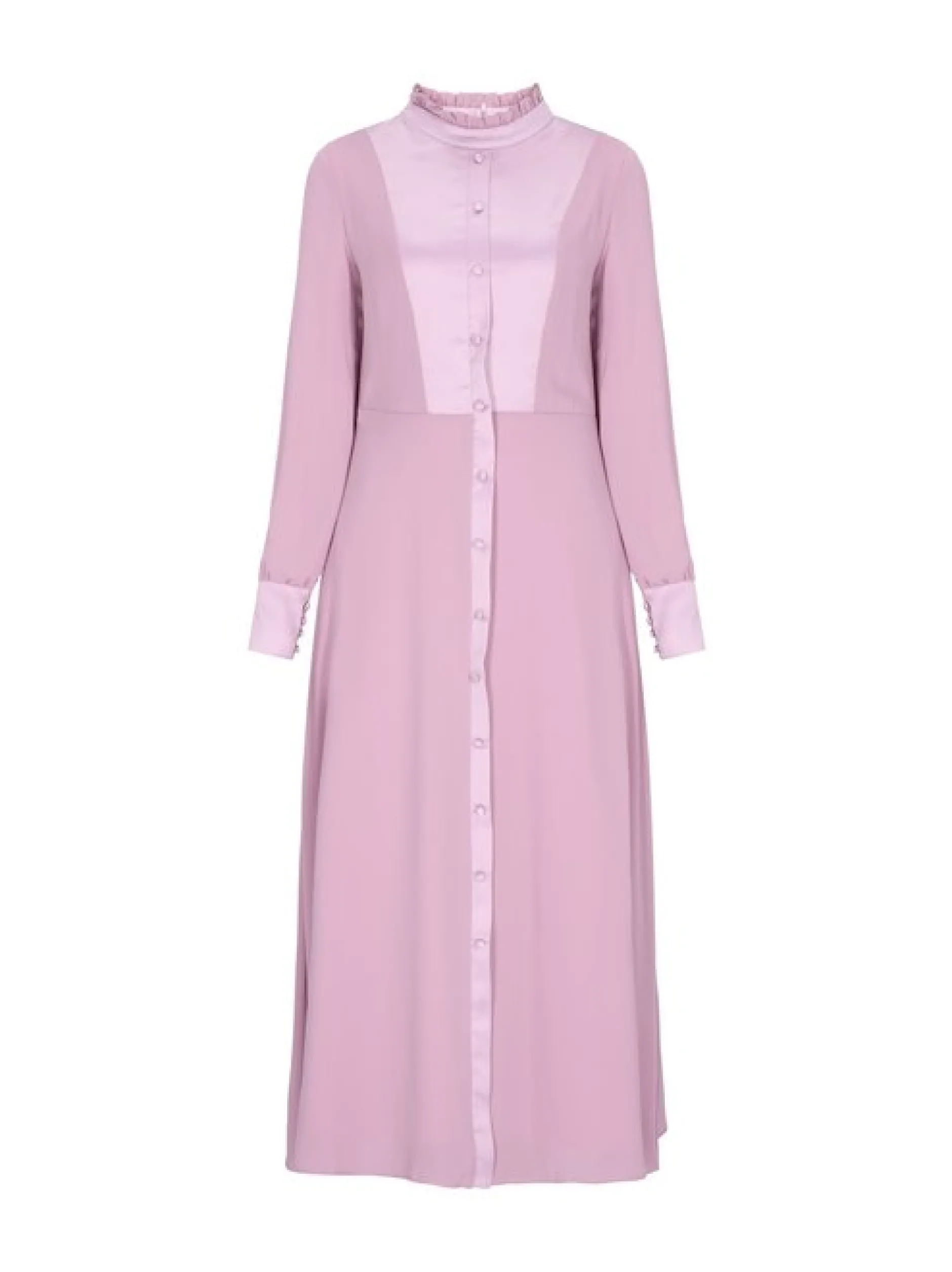 Usha Damen Kleid in purple - Länge: mittel