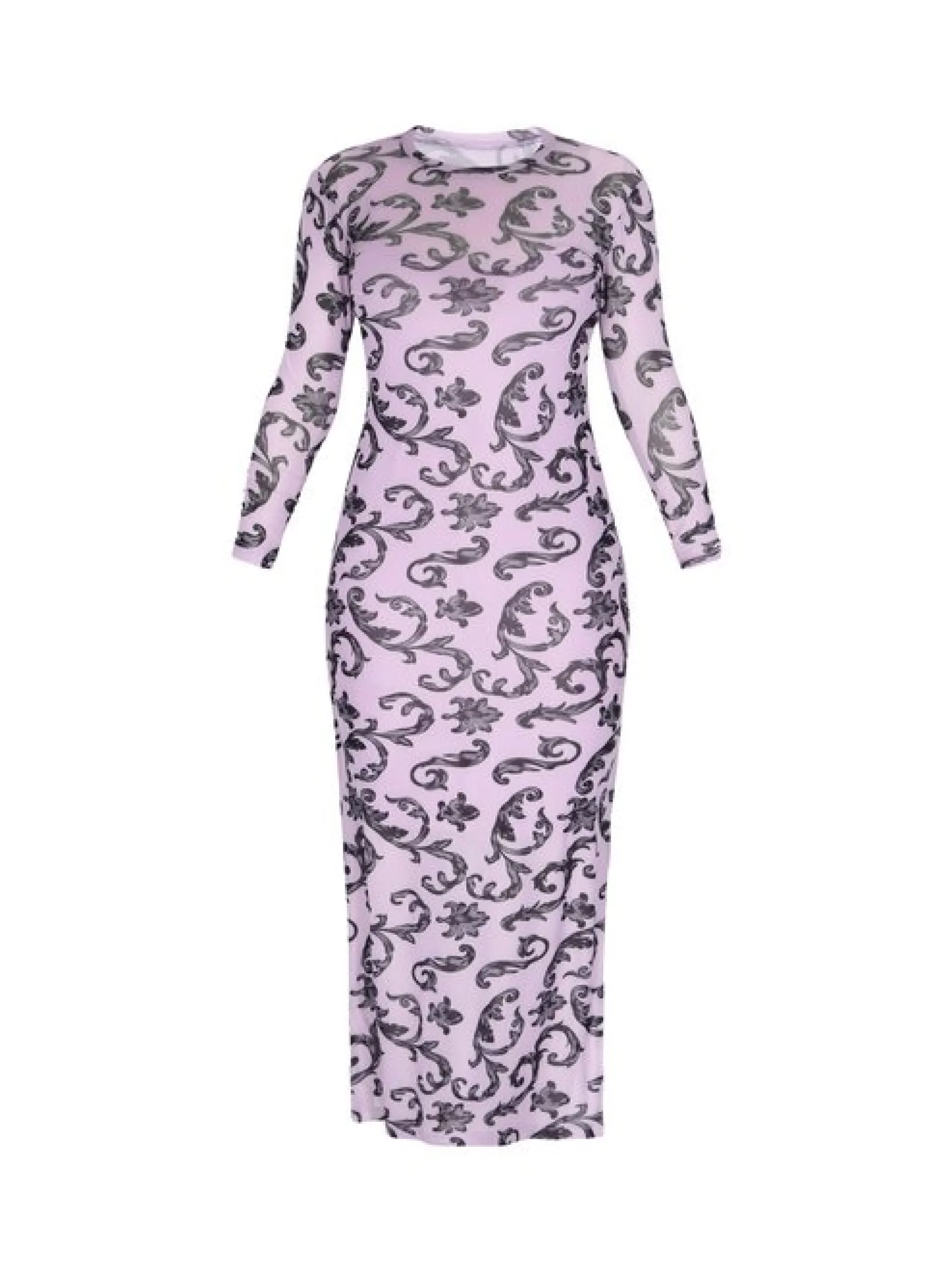 Usha Damen Kleid in rosa - Ausschnitt: Rundhals