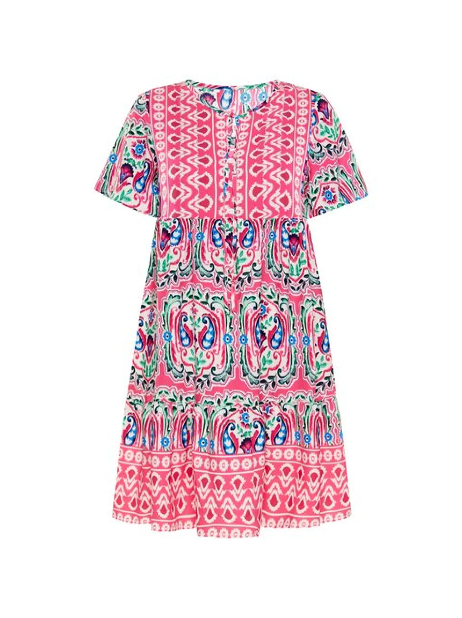 Usha Damen Kleid in rosa - Länge: mittel