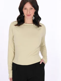 Usha Damen Langarmshirt in beige