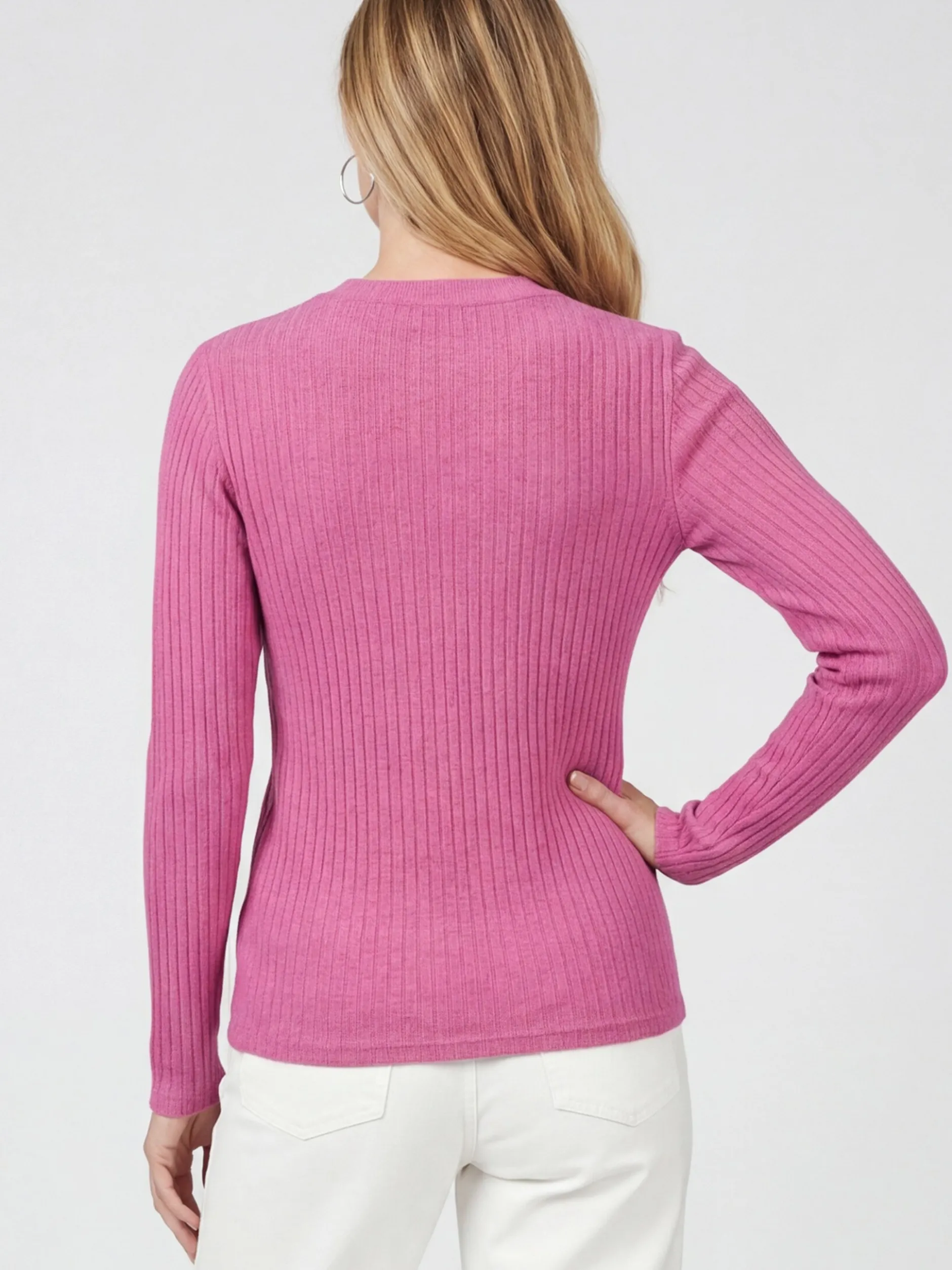 Usha Damen Langarmshirt in pink
