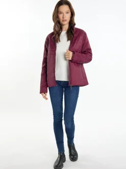 Usha Damen leichte Steppjacke in rot