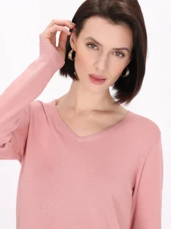 Usha Damen Pullover in altrosa