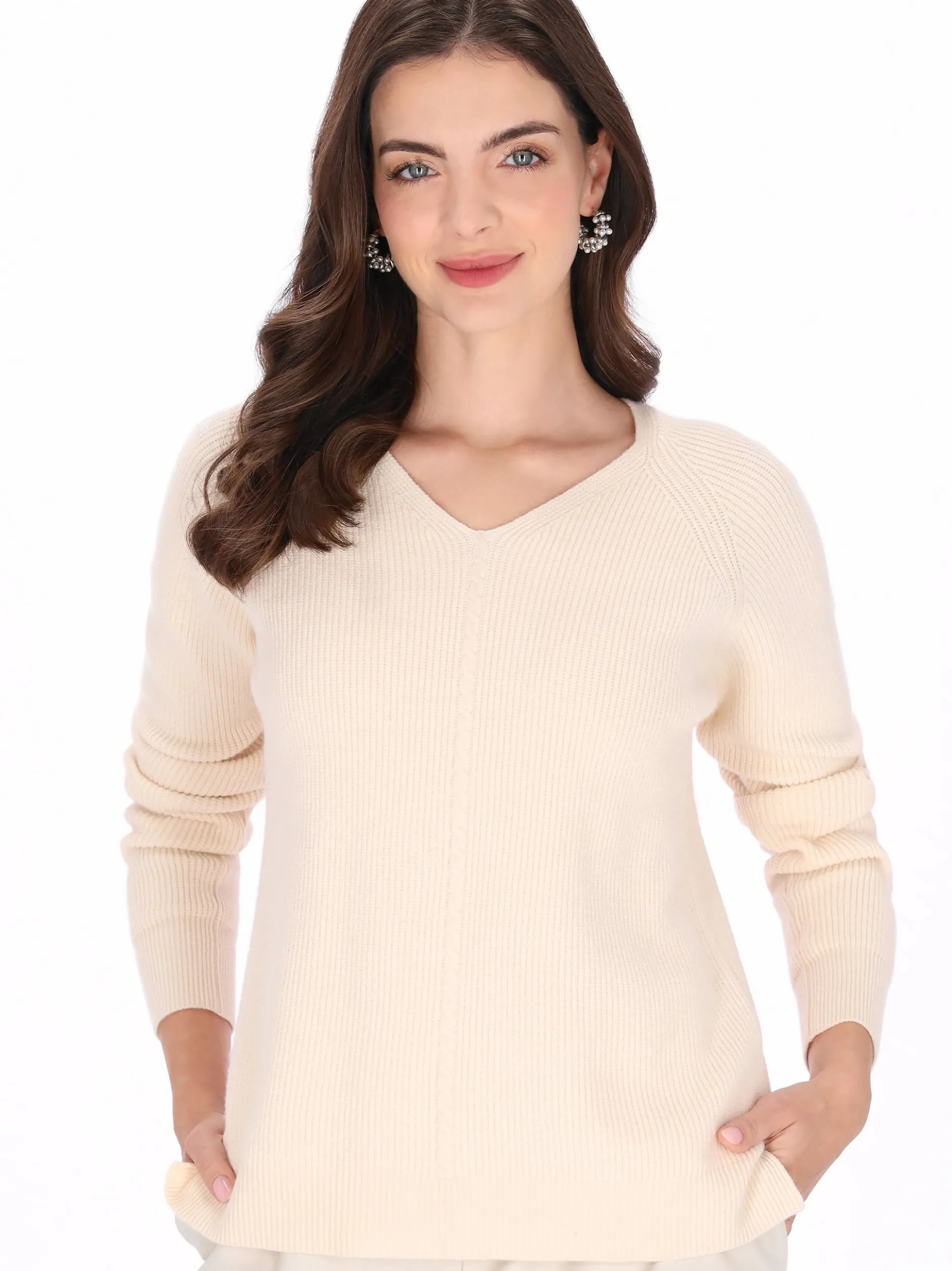 Usha Damen Pullover in beige