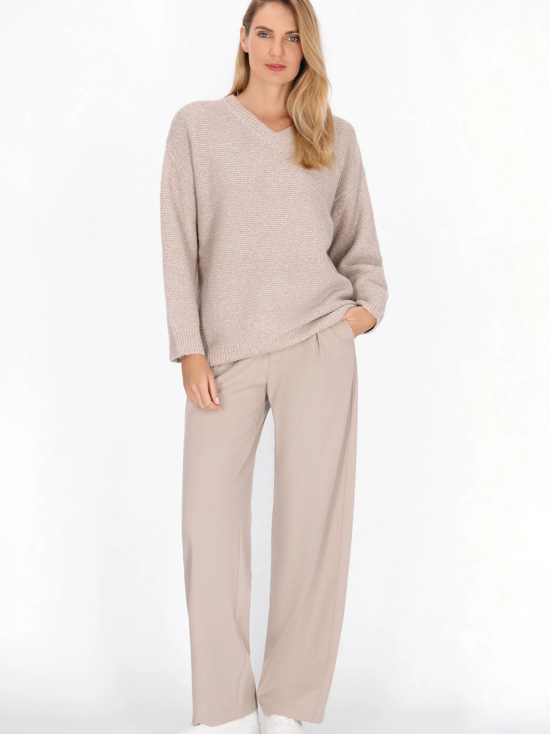 Usha Damen Pullover in beige