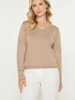 Usha Damen Pullover in beige