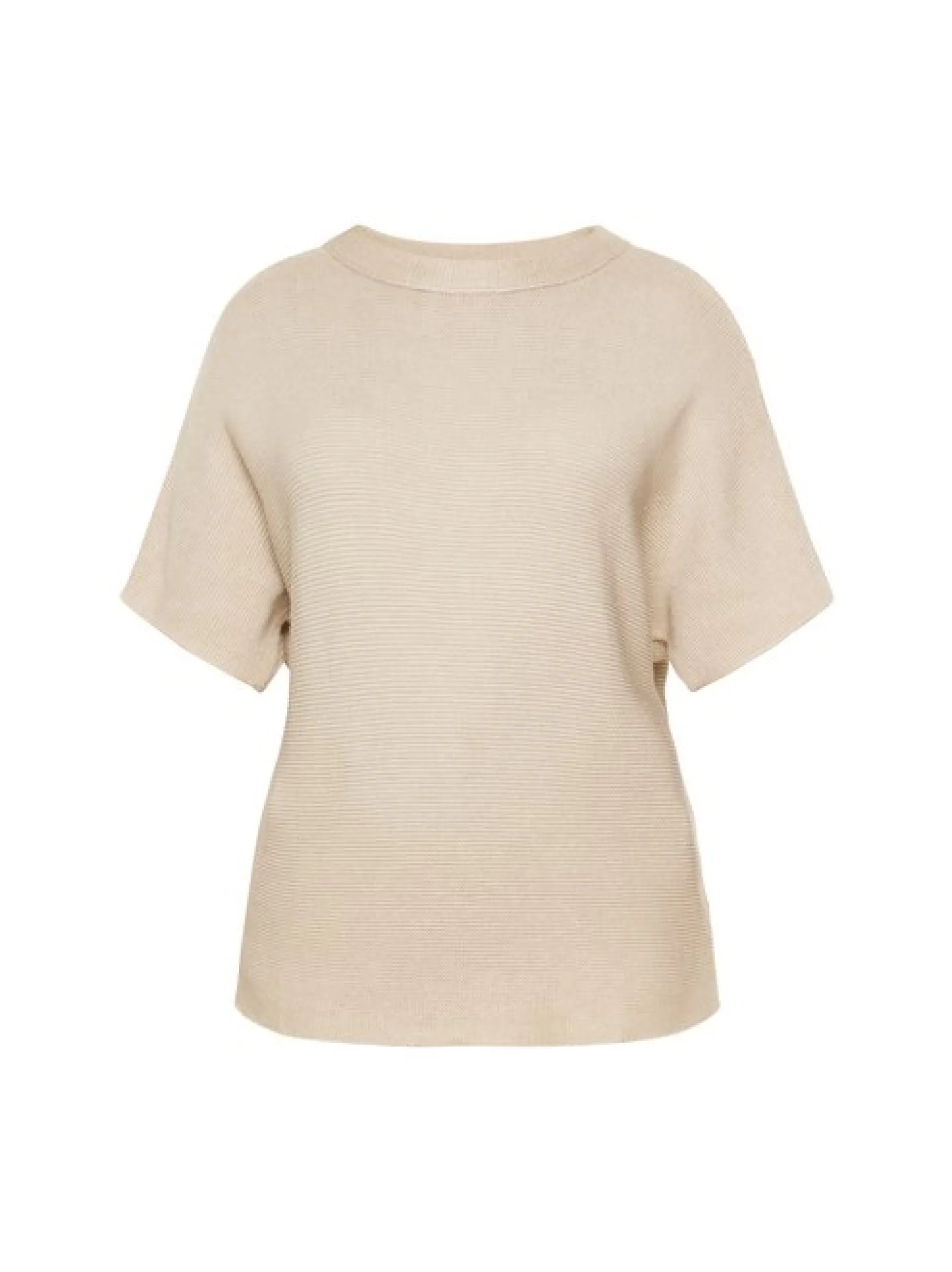 Usha Damen Pullover in beige - Ausschnitt: Rundhals