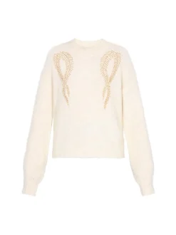 Usha Damen Pullover in beige - Ausschnitt: Rundhals