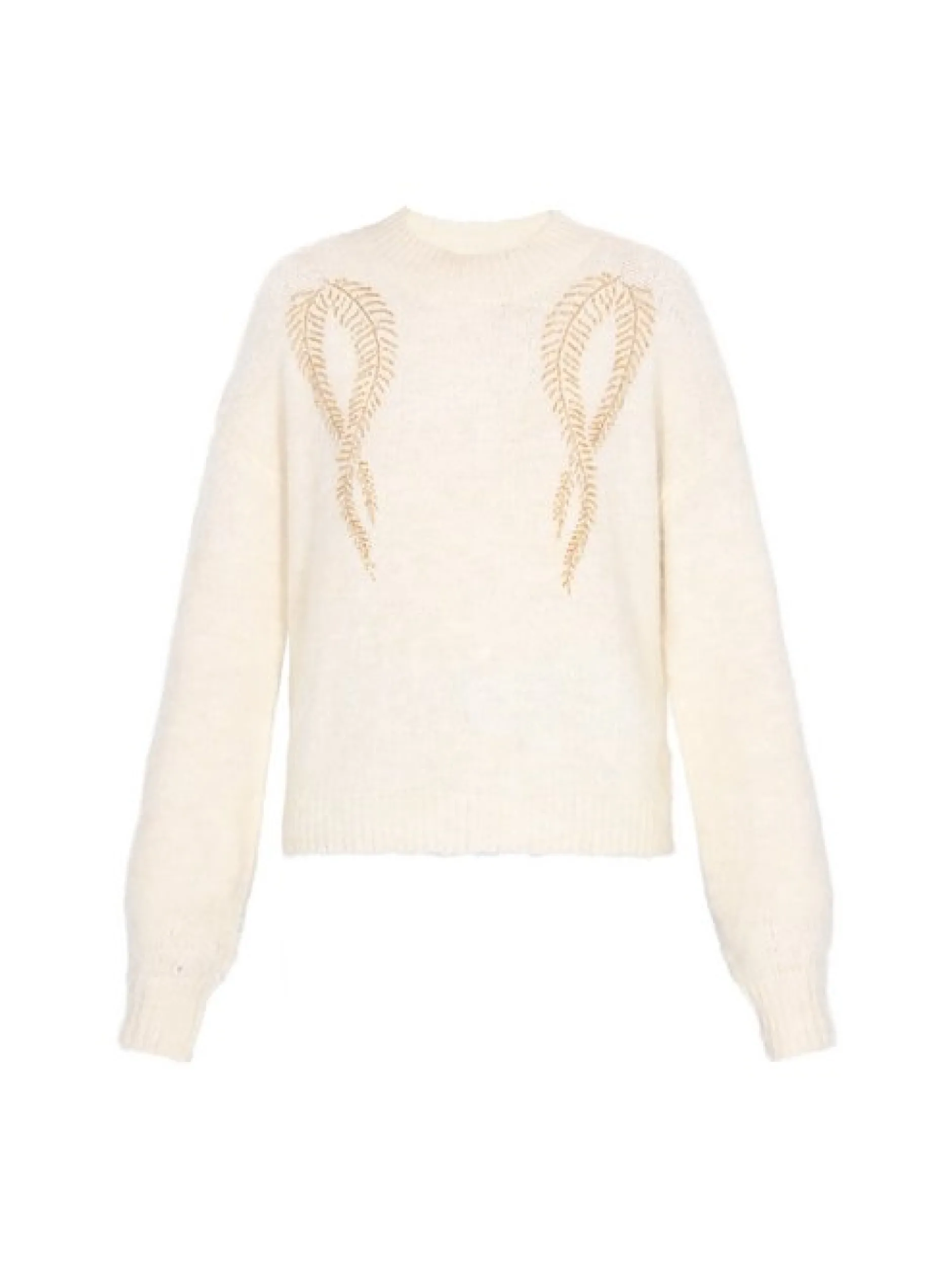 Usha Damen Pullover in beige - Ausschnitt: Rundhals