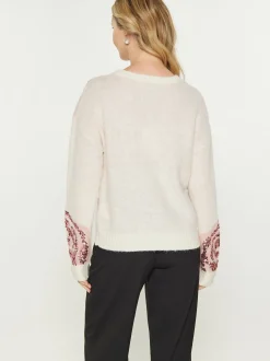 Usha Damen Pullover in beige - Ausschnitt: Rundhals