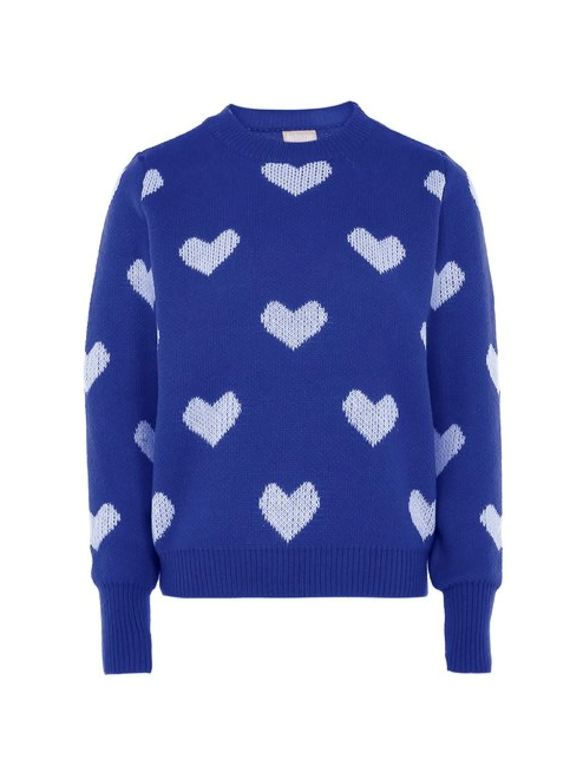 Usha Damen Pullover in blau - Ausschnitt: Rundhals