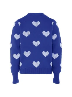 Usha Damen Pullover in blau - Ausschnitt: Rundhals
