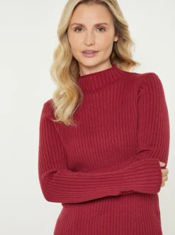 Usha Damen Pullover in bordeaux