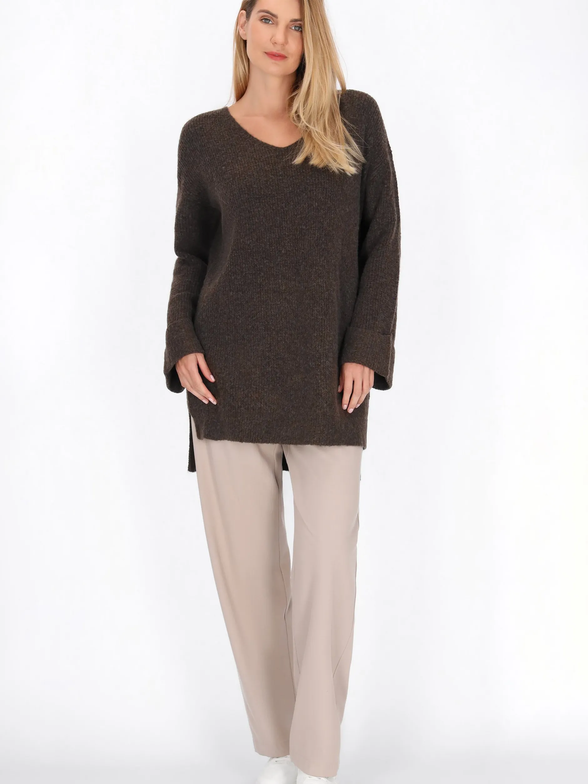 Usha Damen Pullover in braun